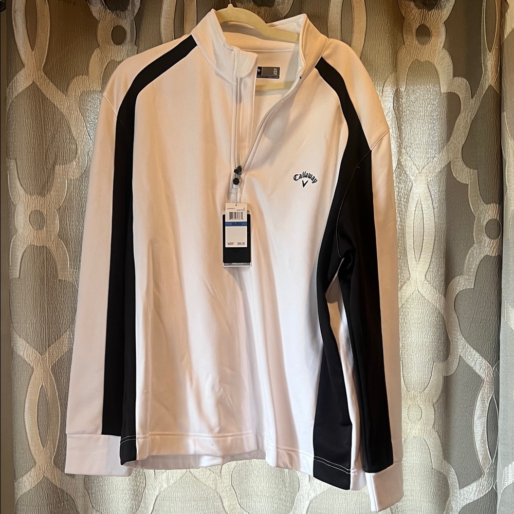 Callaway White and Black Men's Shirt